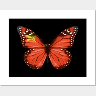 Chinese Flag  Butterfly - Gift for Chinese From China Posters and Art